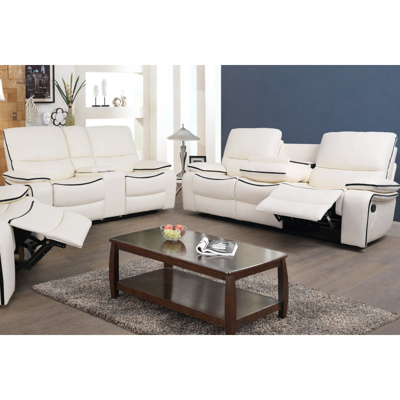 Wade Logan® Mcmillin 2 Piece Faux Leather Reclining Living Room Set